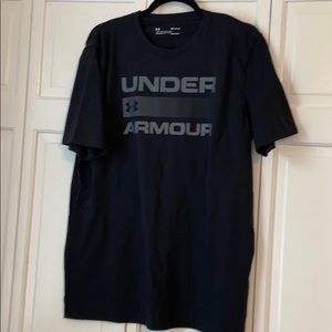 Under Armour Black Tee with Reflective Logo